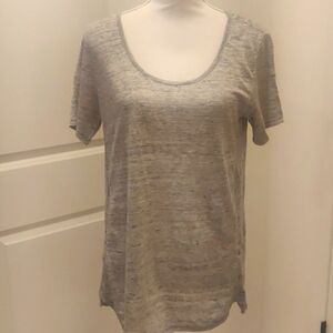 New! Reef top sporty gray linen short sleeve tshirt by neon Buddha S